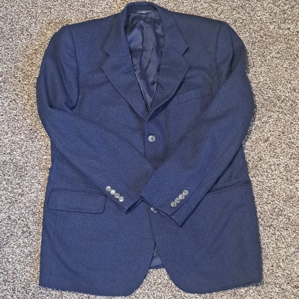 Samuelsohn Men's Blazer 100% Wool Size 44 Tall